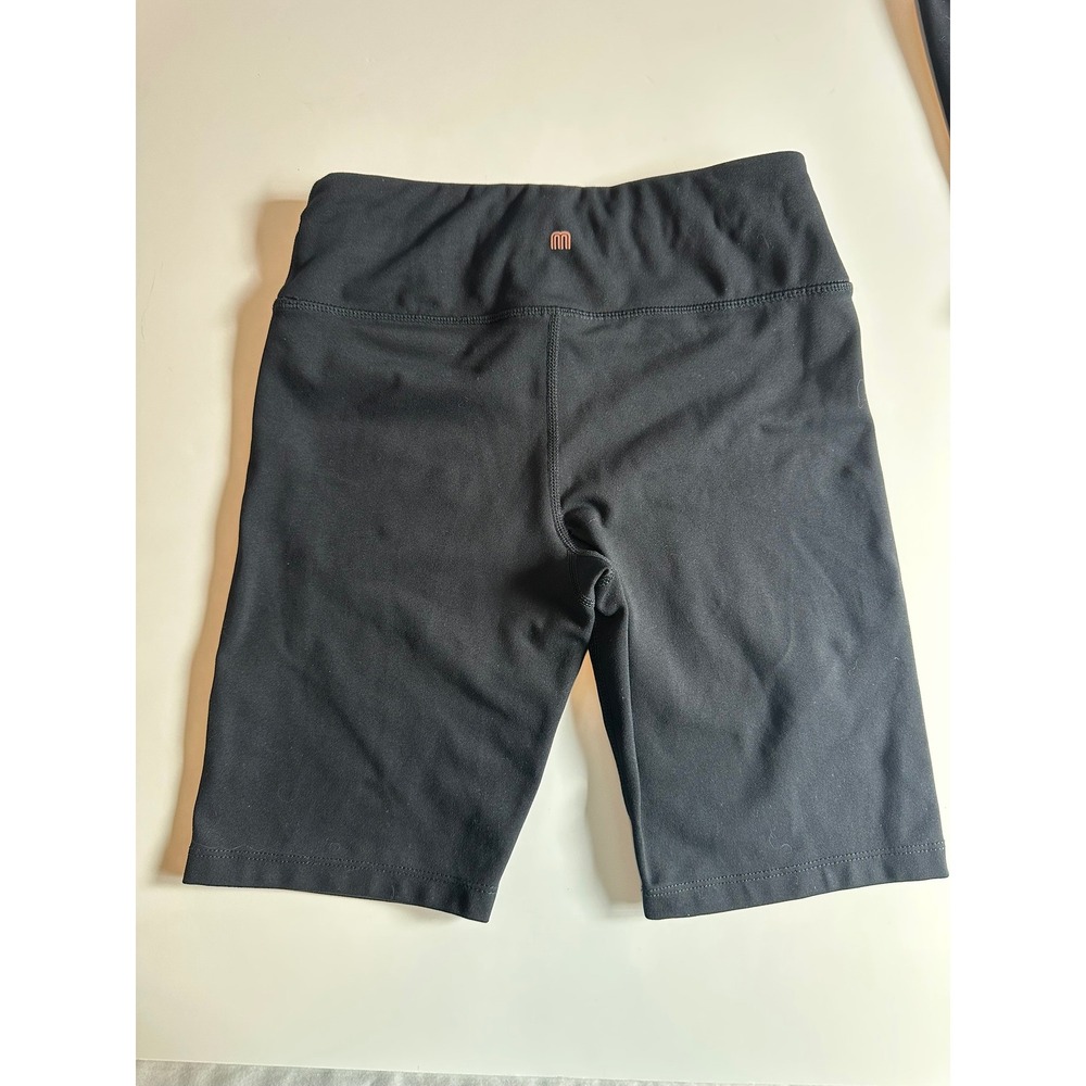 Set of Mondetta Kids Black Bike Shorts Size Medium Girls Athletic - Picture 3 of 9